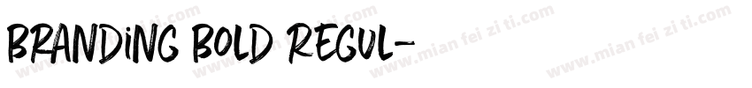 Branding Bold Regul字体转换